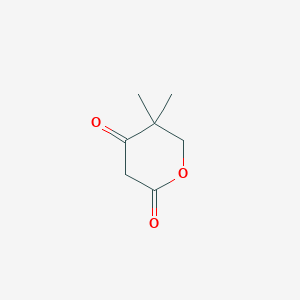 molecular formula C7H10O3 B8741642 2H-Pyran-2,4(3H)-dione, dihydro-5,5-dimethyl- 