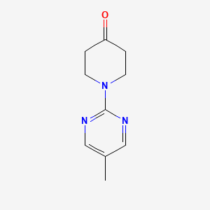 molecular formula C10H13N3O B8741656 1-(5-Methylpyrimidin-2-yl)piperidin-4-one 