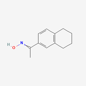 molecular formula C12H15NO B8741689 1-(5,6,7,8-Tetrahydro-2-naphthalenyl)ethanone oxime 