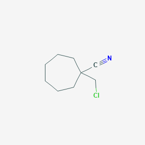 1-(Chloromethyl)cycloheptane-1-carbonitrile