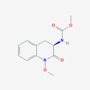 (R)-methyl 1-methoxy-2-oxo-1,2,3,4-tetrahydroquinolin-3-ylcarbamate