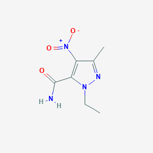 1H-Pyrazole-5-carboxamide, 1-ethyl-3-methyl-4-nitro-
