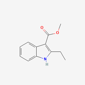 molecular formula C12H13NO2 B8741822 2-Ethyl-1h-indole-3-carboxylic acid methyl ester 