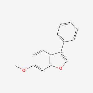 molecular formula C15H12O2 B8741899 6-Methoxy-3-phenyl-benzofuran CAS No. 58468-44-3