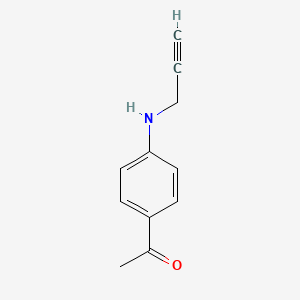 molecular formula C11H11NO B8741913 Ethanone, 1-[4-(2-propynylamino)phenyl]- CAS No. 109702-67-2