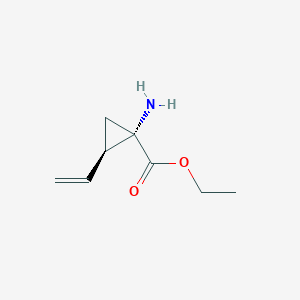 molecular formula C8H13NO2 B8741927 Ethyl (1S,2R)-1-amino-2-ethenylcyclopropane-1-carboxylate CAS No. 919094-52-3