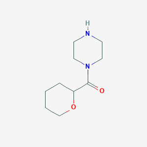 B8741933 (Oxan-2-yl)(piperazin-1-yl)methanone CAS No. 63074-09-9