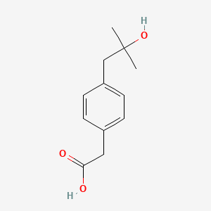 molecular formula C12H16O3 B8741962 [4-(2-Hydroxy-2-methylpropyl)phenyl]acetic acid 