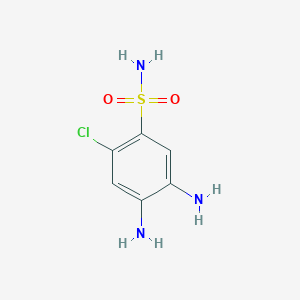 molecular formula C6H8ClN3O2S B8742047 4,5-Diamino-2-chlorobenzene-1-sulfonamide CAS No. 72426-59-6
