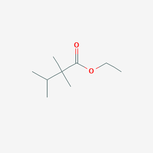 molecular formula C9H18O2 B8742070 2,2,3-Trimethylbutanoic acid ethyl ester CAS No. 1727-61-3