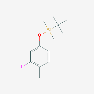 molecular formula C13H21IOSi B8742076 tert-Butyl(3-iodo-4-methylphenoxy)dimethylsilane 