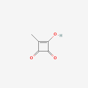 molecular formula C5H4O3 B8742080 3-Hydroxy-4-methylcyclobut-3-ene-1,2-dione CAS No. 29769-75-3