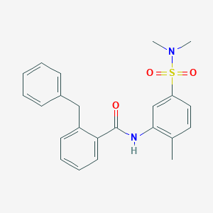 molecular formula C23H24N2O3S B8742288 2-benzyl-N-[5-(dimethylsulfamoyl)-2-methylphenyl]benzamide 