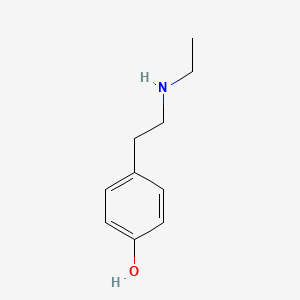molecular formula C10H15NO B8742296 4-(2-(Ethylamino)ethyl)phenol 