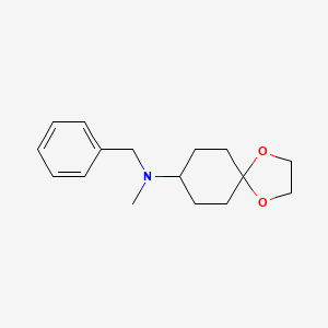 molecular formula C16H23NO2 B8742342 N-Benzyl-N-methyl-1,4-dioxaspiro[4.5]decan-8-amine 