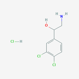 molecular formula C8H10Cl3NO B8742348 2-Amino-1-(3,4-dichlorophenyl)ethanol HCl 