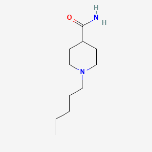 molecular formula C11H22N2O B8742354 1-Pentyl-4-piperidinecarboxamide 