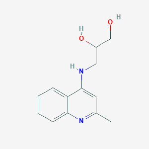 molecular formula C13H16N2O2 B8742430 3-[(2-Methylquinolin-4-yl)amino]propane-1,2-diol CAS No. 116289-28-2