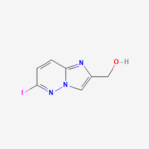 molecular formula C7H6IN3O B8742453 (6-Iodoimidazo[1,2-b]pyridazin-2-yl)methanol 