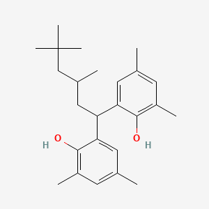 molecular formula C25H36O2 B8742463 Phenol, 2,2'-(3,5,5-trimethylhexylidene)bis[4,6-dimethyl- CAS No. 7292-14-0