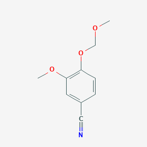 molecular formula C10H11NO3 B8742466 3-Methoxy-4-(methoxymethoxy)benzonitrile 