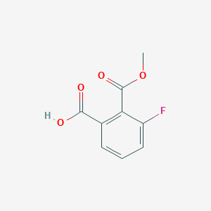 molecular formula C9H7FO4 B8742472 3-Fluoro-2-(methoxycarbonyl)benzoic acid 