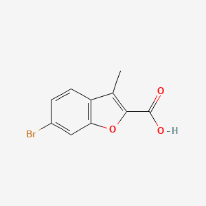 molecular formula C10H7BrO3 B8742483 6-Bromo-3-methylbenzofuran-2-carboxylic acid 