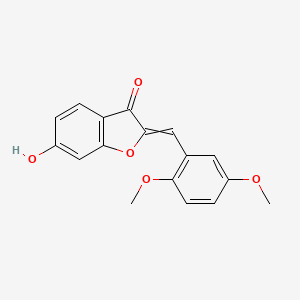 molecular formula C17H14O5 B8742515 2-[(2,5-dimethoxyphenyl)methylene]-6-hydroxy-3(2H)-benzofuranone 