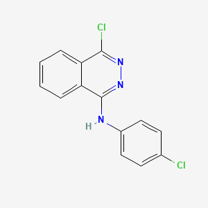 molecular formula C14H9Cl2N3 B8742527 1-Chloro-4-(4-chlorophenylamino)-phthalazine CAS No. 284031-04-5