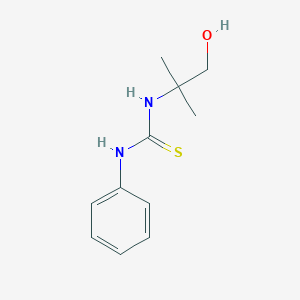 molecular formula C11H16N2OS B8742546 N-(2-hydroxy-1,1-dimethylethyl)-N'-phenylthiourea 