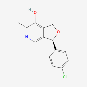 molecular formula C14H12ClNO2 B8742553 Cicletanine, (S)- CAS No. 109784-90-9