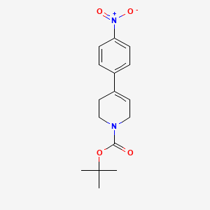 molecular formula C16H20N2O4 B8742560 tert-butyl 5,6-dihydro-4-(4-nitrophenyl)pyridine-1(2H)-carboxylate 