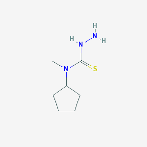 molecular formula C7H15N3S B8742575 N-Cyclopentyl-N-methylhydrazinecarbothioamide CAS No. 122813-77-8