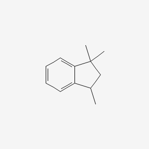 molecular formula C12H16 B8742627 2,3-Dihydro-1,1,3-trimethyl-1H-indene CAS No. 2613-76-5