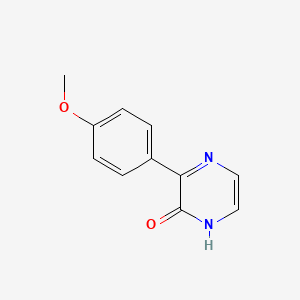 molecular formula C11H10N2O2 B8742629 3-(4-Methoxyphenyl)pyrazin-2(1H)-one CAS No. 88066-91-5