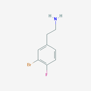 molecular formula C8H9BrFN B8742664 2-(3-Bromo-4-fluorophenyl)ethan-1-amine 