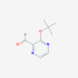 molecular formula C9H12N2O2 B8742691 3-(tert-Butoxy)pyrazine-2-carbaldehyde 