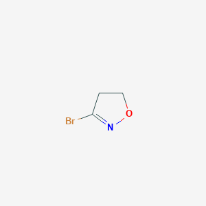 molecular formula C3H4BrNO B8742708 3-Bromo-4,5-dihydroisoxazole 