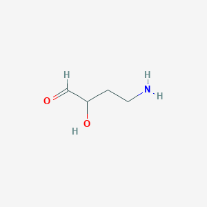 molecular formula C4H9NO2 B8742719 2-Hydroxy-4-aminobutanal 
