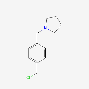 molecular formula C12H16ClN B8742723 1-(4-Chloromethyl-benzyl)-pyrrolidine 