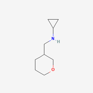 molecular formula C9H17NO B8742731 Cyclopropyl-(tetrahydro-pyran-3-ylmethyl)-amine 