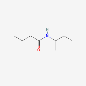 molecular formula C8H17NO B8742732 Butanamide, N-(1-methylpropyl)- CAS No. 62124-64-5