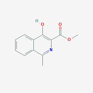 molecular formula C12H11NO3 B8742763 Methyl 4-hydroxy-1-methylisoquinoline-3-carboxylate 