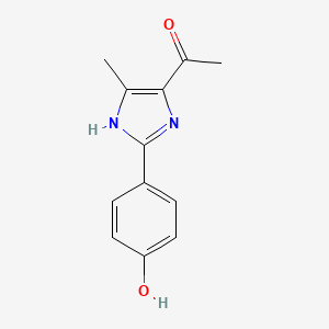 5-Acetyl-2-(4-hydroxyphenyl)-4-methylimidazole