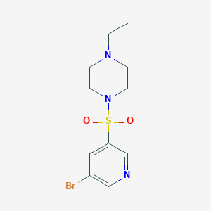 1-(5-Bromo-pyridine-3-sulfonyl)-4-ethyl-piperazine