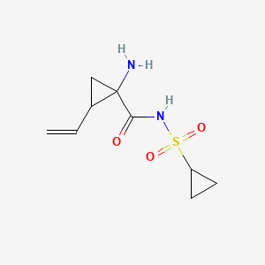 molecular formula C9H14N2O3S B8742809 1-Amino-N-(cyclopropylsulfonyl)-2-vinylcyclopropane-1-carboxamide 