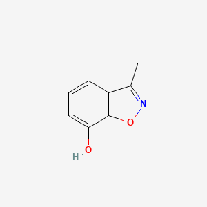 molecular formula C8H7NO2 B8742824 7-Hydroxy-3-methylbenz[d]isoxazole 