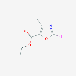 molecular formula C7H8INO3 B8742843 Ethyl 2-iodo-4-methyl-5-oxazolecarboxylate CAS No. 78451-12-4