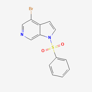 molecular formula C13H9BrN2O2S B8742948 4-bromo-1-(phenylsulfonyl)-1H-pyrrolo[2,3-c]pyridine 