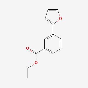 molecular formula C13H12O3 B8742962 Ethyl 3-(furan-2-yl)benzoate 